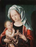 Painting, oil on panel, condition: after restoration