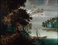 Painting, oilpaint on panel, Condition: after restoration