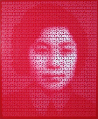 Acrylic paint on vinyl, condition: after restoration